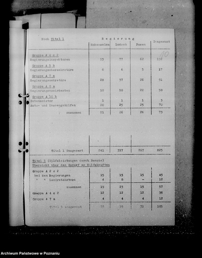 Obraz 15 z jednostki "Personalnachweisungen der Regierungen"