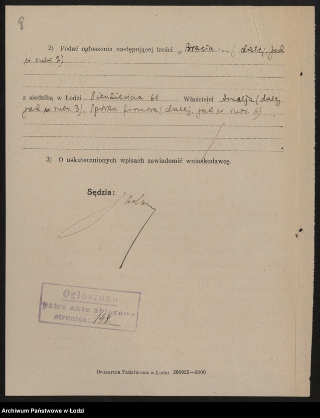 Obraz 10 z jednostki "Bracia Baumgartner i S-ka – fabryka knotów i sznurów"