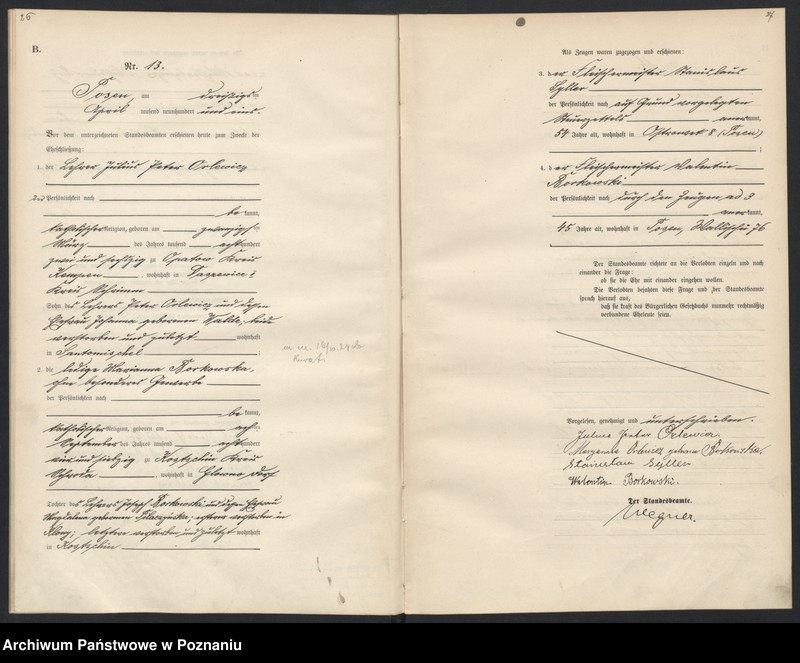 Obraz 15 z jednostki "Księga miejscowa małżeństw"