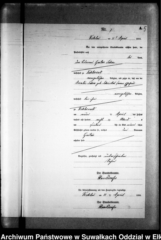 image.from.unit.number "Geburts-Neben-Register des Preussischen Standes-Amtes Kehlen Kreis Angerburg"