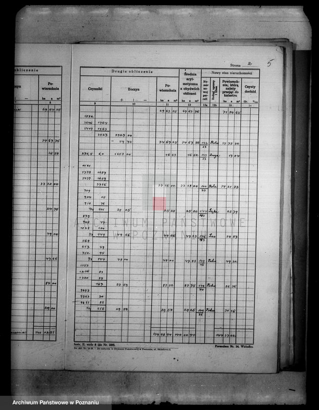 Obraz 9 z jednostki "/Obliczenie pomiarowe obrębu Dębowo i Dąbrowa w powiecie wyrzyskim wraz ze szkicami polowymi/"