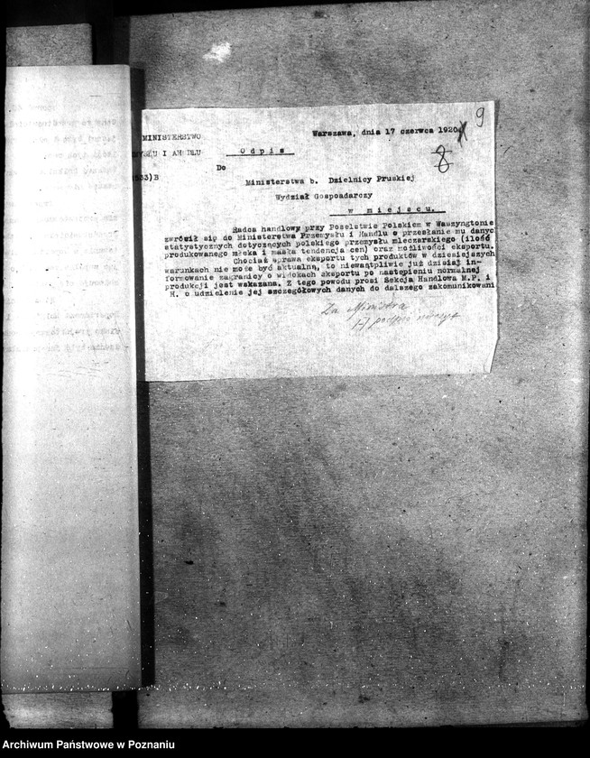 Obraz 14 z jednostki "Sprawy ogólno - administracyjne Mleczarstwo"