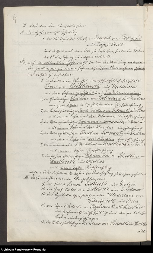 image.from.unit.number "Sitzungen und Urteil des Kammergerichts gegen den Grafen von Działyński und Genossen wegen Hochverrats am 25, 26 und 28.IV.1865"