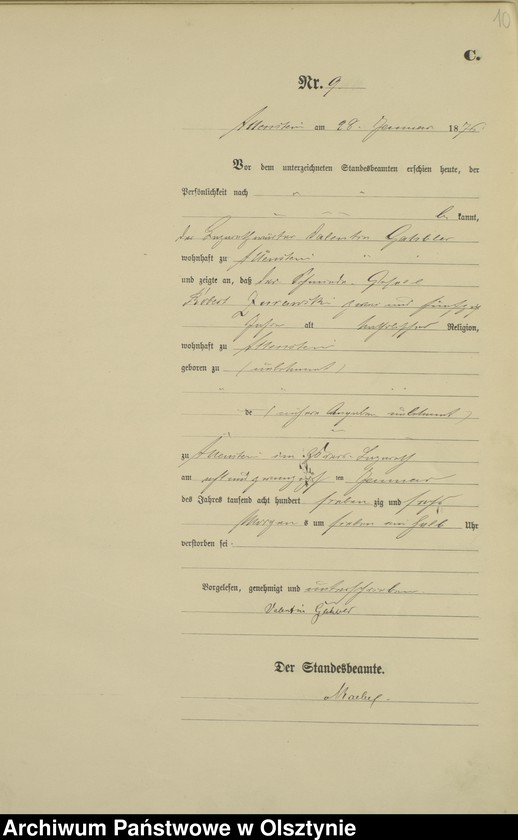 image.from.unit.number "Sterbe-Haupt-Register Nr 1 - 188"