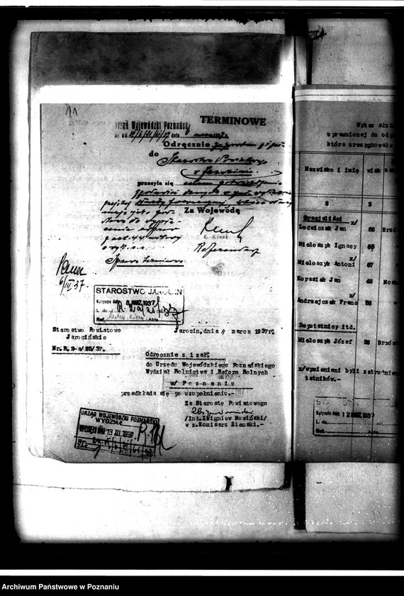 Obraz 14 z jednostki "Majątek Parzęczew powiatu jarocińskiego odprawy z art. 44 ustawa o wykonaniu reformy rolnej"