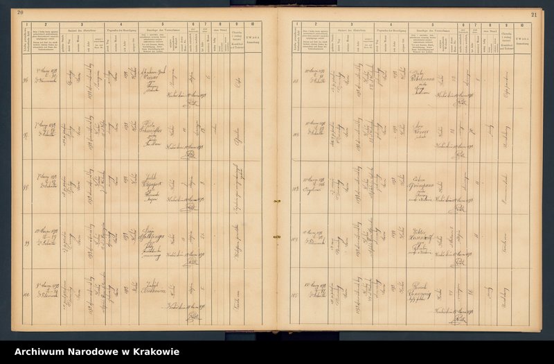 image.from.unit.number "Księga obejmująca wpisy wypadków śmierci Izraelitów w okręgu metrykalnym Krakowskim na rok 1893"