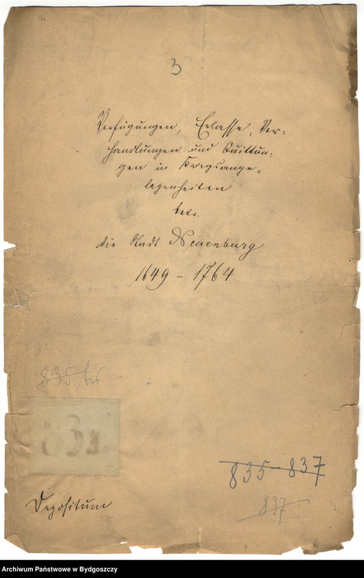 image.from.unit.number "[Przepisy zarządzenia, pertraktacje i pokwitowania dot. spraw wojskowych miasta Nowego]"