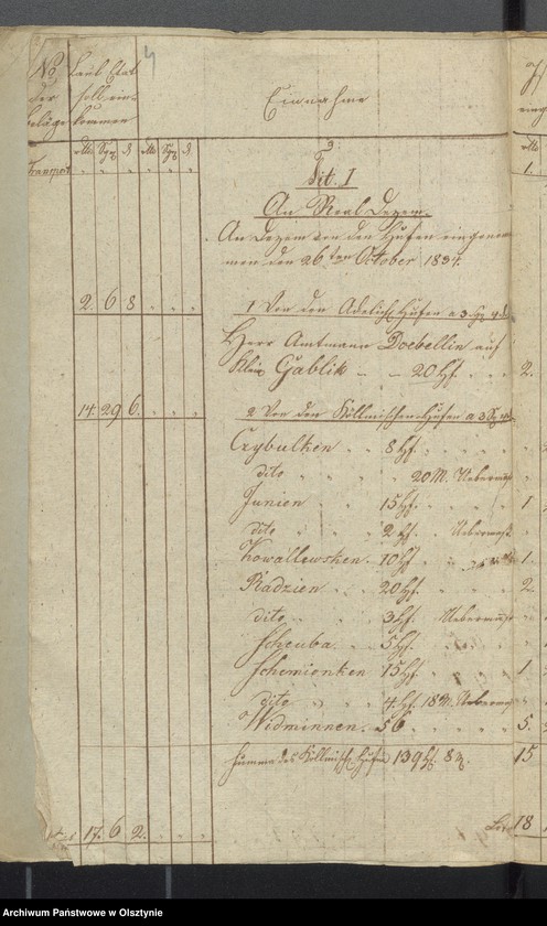 image.from.unit.number "Kirchen Cassen Rechnung der Widminnenschen Kirche"