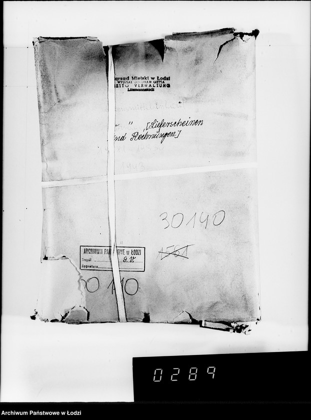 Obraz 4 z jednostki "Lebensmitteleinkauf. Aufträge, [Lieferscheinen und Rechnungen] 19281-19330"