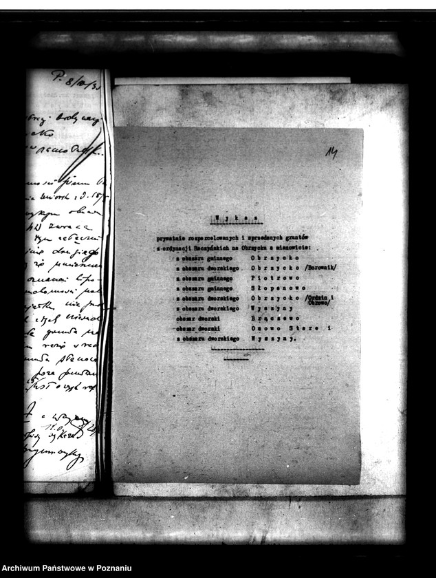 Obraz 18 z jednostki "Majątek Obrzycko powiatu szamotulskiego przymusowy wykup"