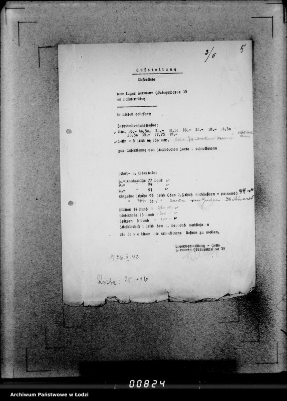 Obraz 9 z jednostki "Lieferscheine"