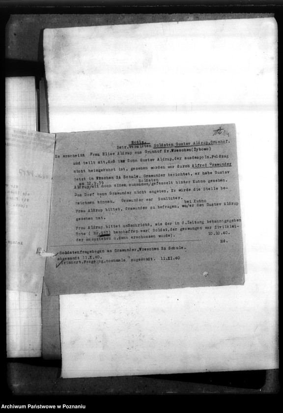 Obraz 18 z jednostki "Gustaw Aldrup aus Grünkof, Kreis Wreschen (Września)"