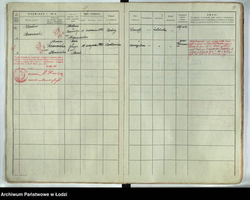 Obraz 8 z jednostki "[Księga ludności stałej m. Łodzi guberni piotrkowskiej - Dzielnicy Bałuty nr domu 167-195]"