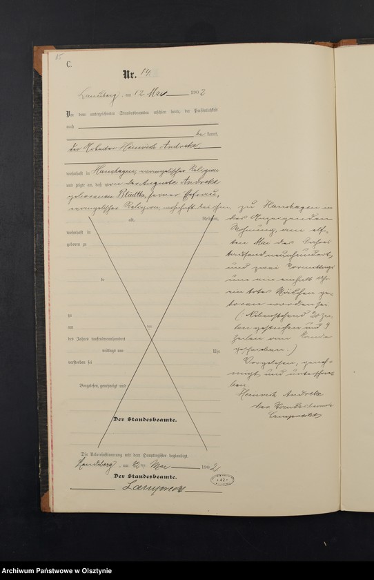 image.from.unit.number "Sterbe-Neben-Register Nr 1 - 26"