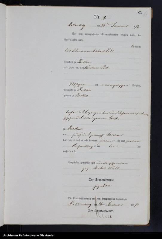 image.from.unit.number "Sterbe-Haupt-Register Nr 1 - 110"
