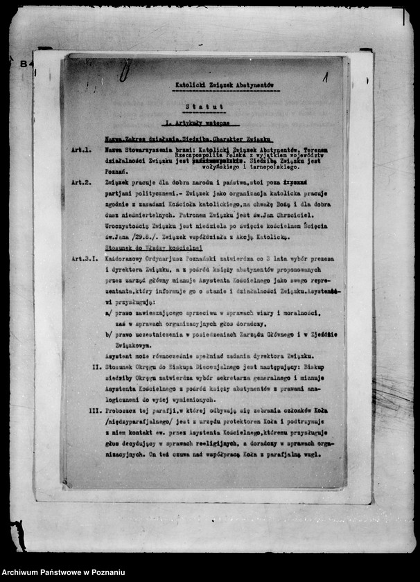 Obraz 5 z jednostki "?Katolicki Związek Abstynentów w Poznaniu/"