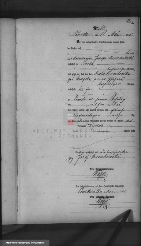 image.from.team "Urząd Stanu Cywilnego Powidz - obwód miejski (pow. gnieźnieński)"
