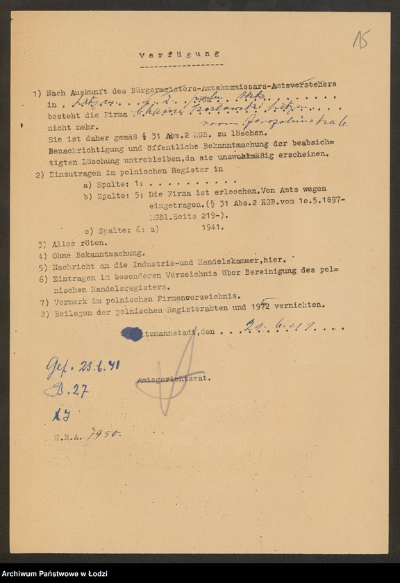 Obraz 17 z jednostki "Chaim Kozłowski- sprzedaż żelaza"