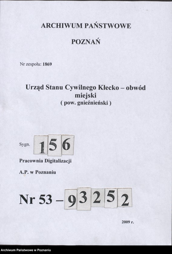 Obraz 1 z jednostki "Heiraths-Hauptregister"