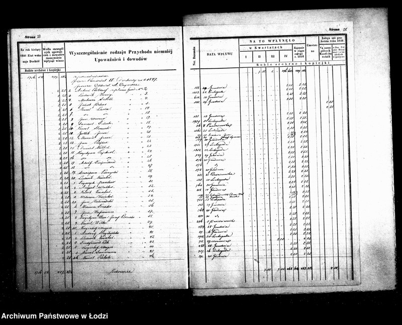 Obraz 15 z jednostki "Manuał przychodu i wydatków kasy ekonomicznej m. Łodzi na r. 1847"