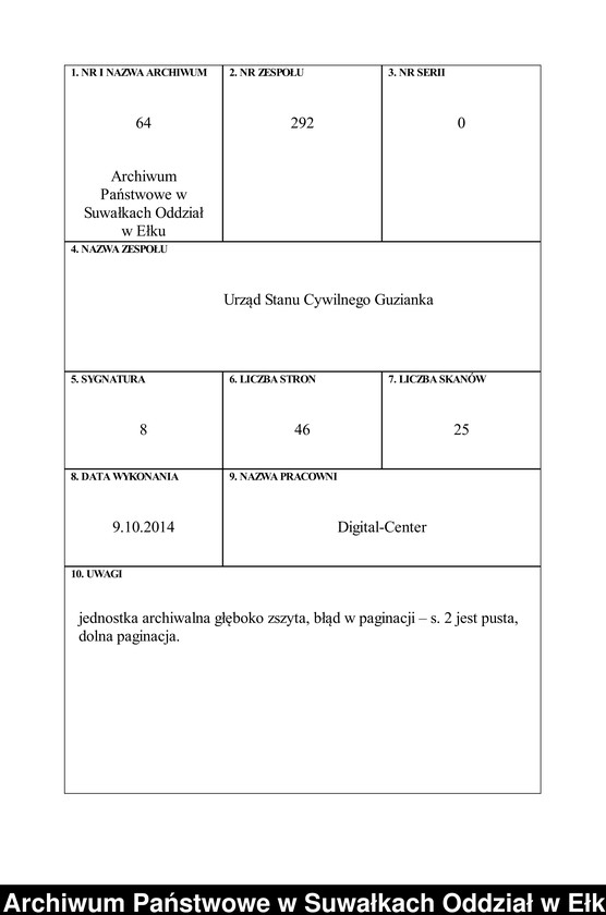 image.from.unit.number "Sterbe-Haupt-Register des Königlichen Preussischen Standes-Amtes Guszianka Kreis Sensburg"