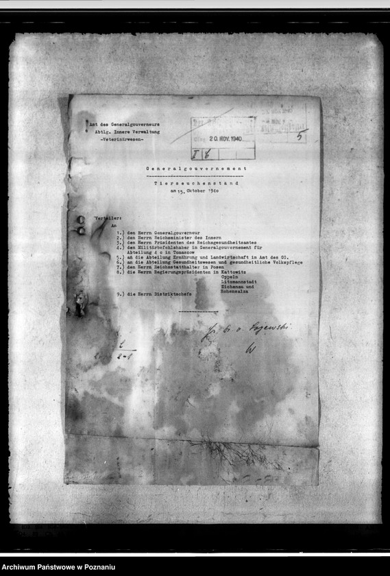 Obraz 9 z jednostki "Tierseuchenstand im Generalgouvernement"