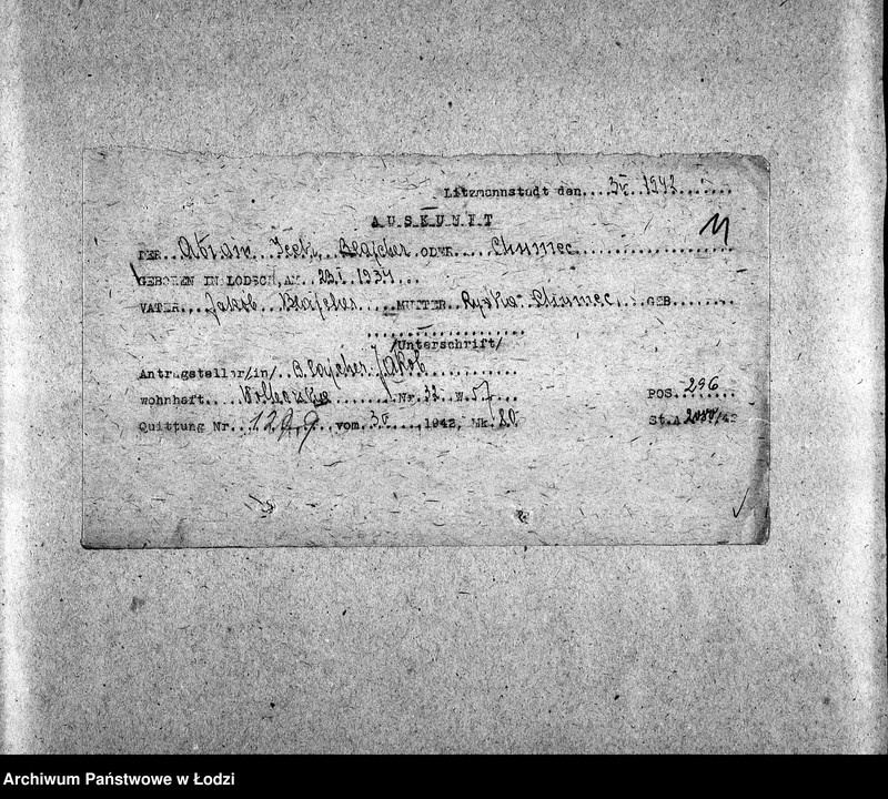 Obraz 14 z jednostki "[Wyciągi z rejestrów urodzin, ślubów i inne]"