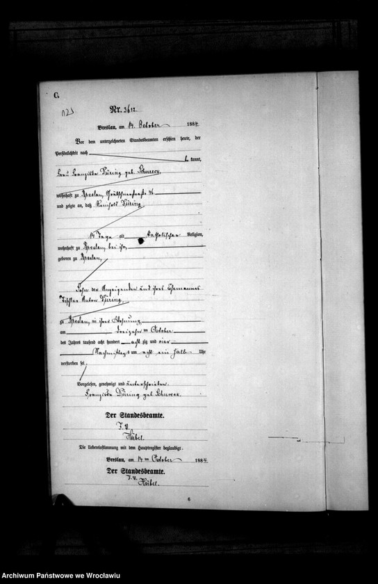 image.from.unit.number "Sterbe-Haupt-Register Breslau II 1884 Band 10"