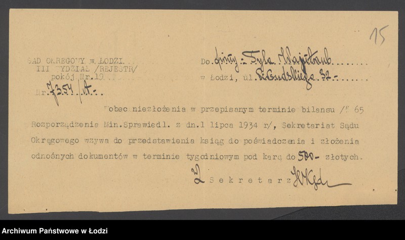 Obraz 17 z jednostki "Tyla Wajntramb- sprzedaż pończoch i trykotów"