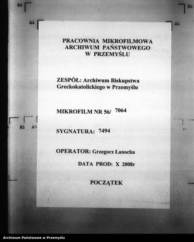 image.from.unit.number "[Kopie ksiąg metrykalnych parafii Pełniatycze z filiami Cząstkowice, Czelatyce, Roźwienica, Rożniatów, Rudołowice, Wola Roźwienicka (dekanat Pruchnik)]"
