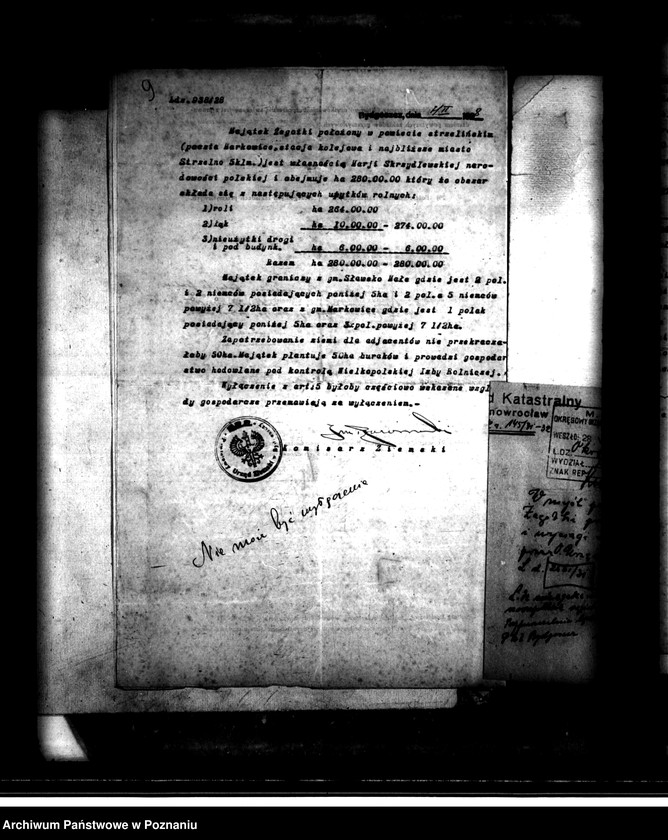 Obraz 13 z jednostki "Majątek Żegotki powiatu mogileńskiego wyłączenie z art. 4 i 5 ustawy o wykonaniu reformy rolnej Maria Skrzydlewska"