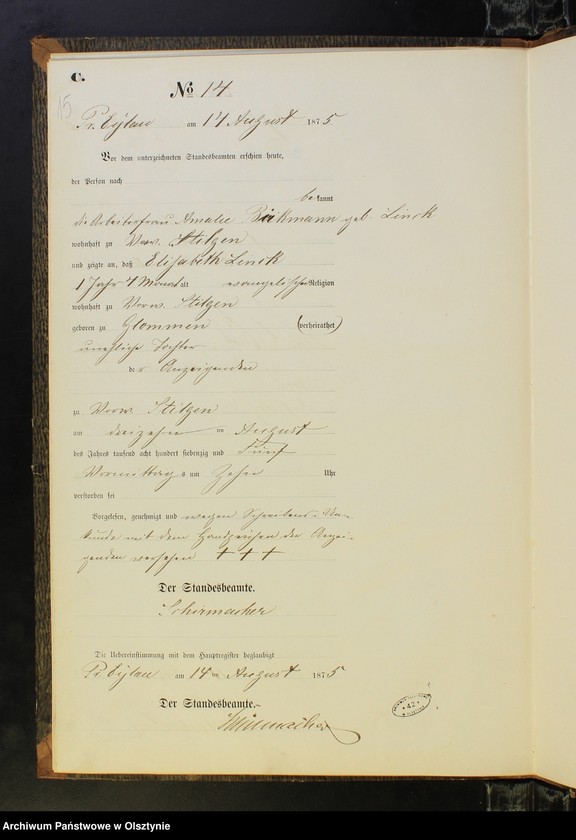 image.from.unit.number "Sterbe-Neben-Register Nr 1 - 21"