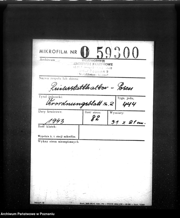 Obraz 2 z jednostki "Verordnungsblatt Nr. 2"