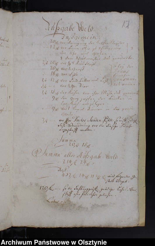 image.from.unit.number "Jahr Rechnung der Silberbachschen Kirchen"