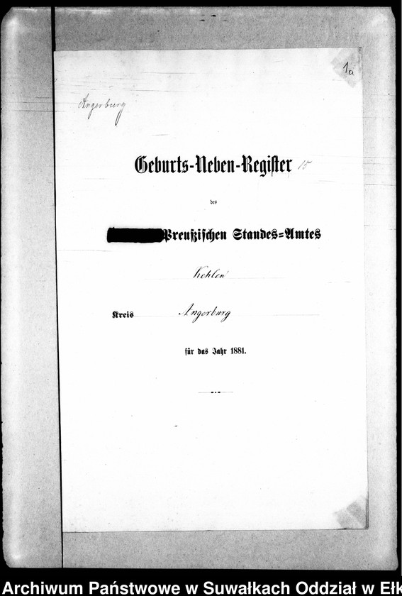 image.from.unit.number "Geburts-Neben-Register des Preussischen Standes-Amtes Kehlen Kreis Angerburg"