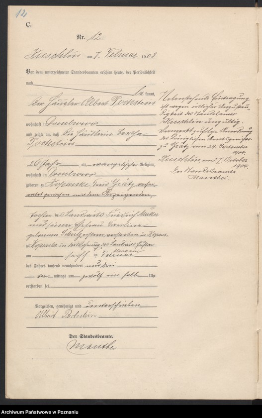 Obraz 15 z jednostki "Sterbe-Haupt-Register"
