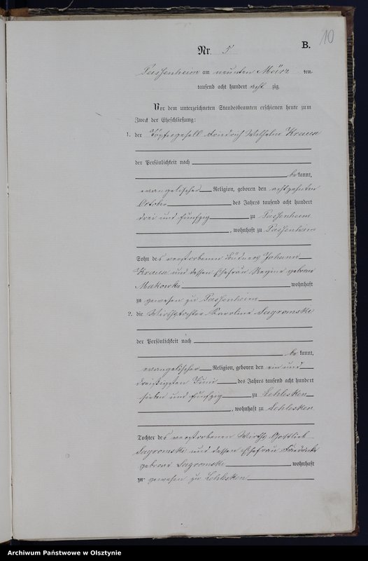 image.from.unit.number "Heiraths-Haupt-Register Nr 1 - 16"