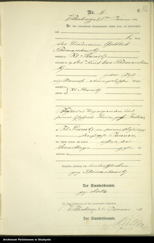 image.from.unit.number "Sterbe-Neben-Register Nr 1 - 161"