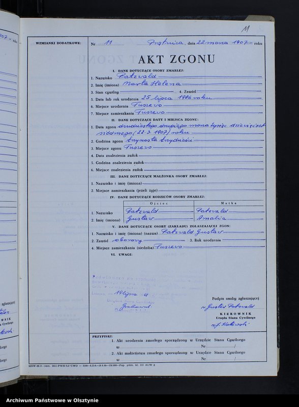image.from.unit.number "Księga akt zgonu Nr 1 - 26, 1 - 22, 1-24, 1-15, 1-22, 1-17, 1-28; /przepisana w języku polskim z oryginału niemieckiego w dniach 19.07.1961 - 25.07.1961/"
