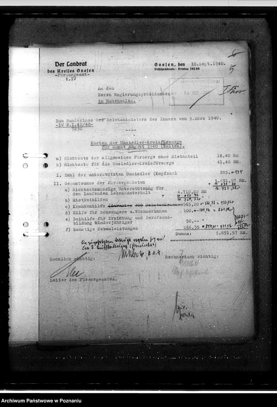 Obraz 10 z jednostki "Umsiedlerkreisfürsorge - Monat August"