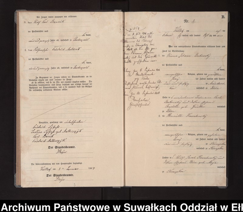 image.from.unit.number "Heiraths-Neben-Register des Königlichen Preussischen Standes-Amtes Orlen Kreis Loetzen"