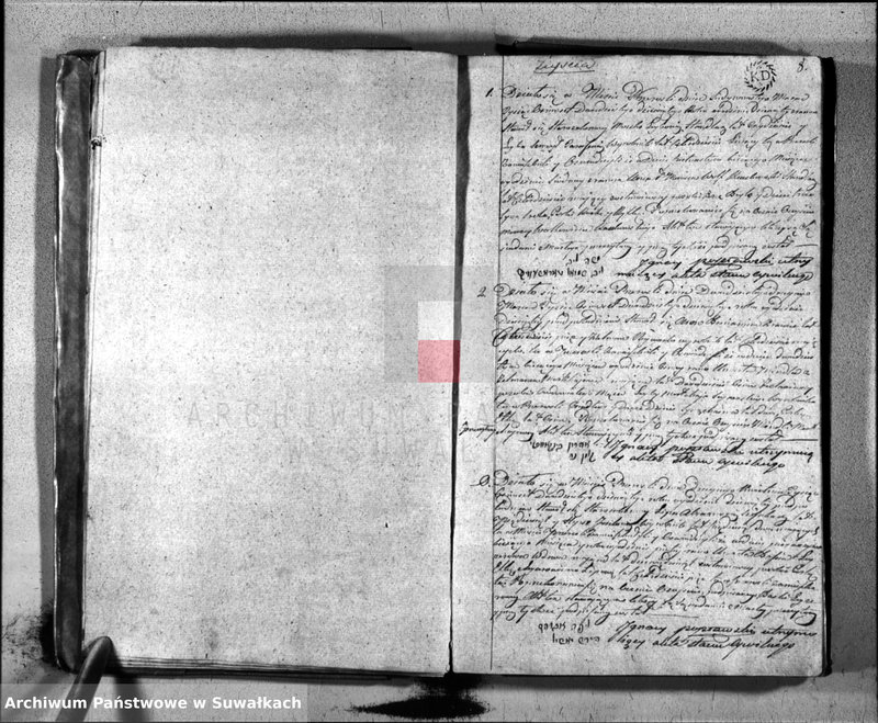 image.from.unit.number "Księga Aktów Stanu Cywilnego Wyznania Mojżeszowego Parafii Przerośl Urodzonch, Zaślubionch i Śmierci na Rok 1829."