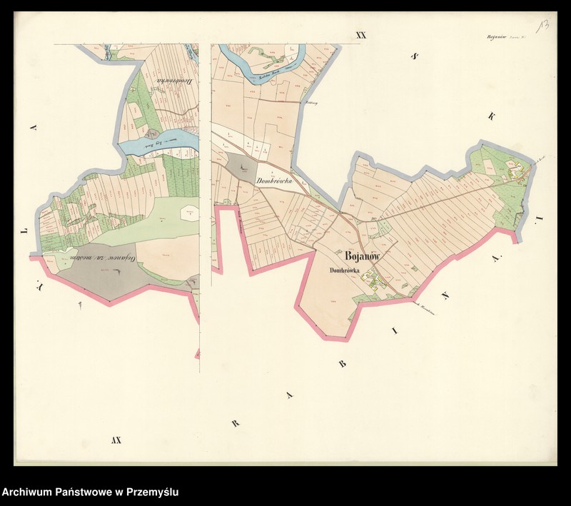 image.from.unit.number "Bojanów sammt Ortschaft Gojanów und Colonie Pietropole in Galizien"