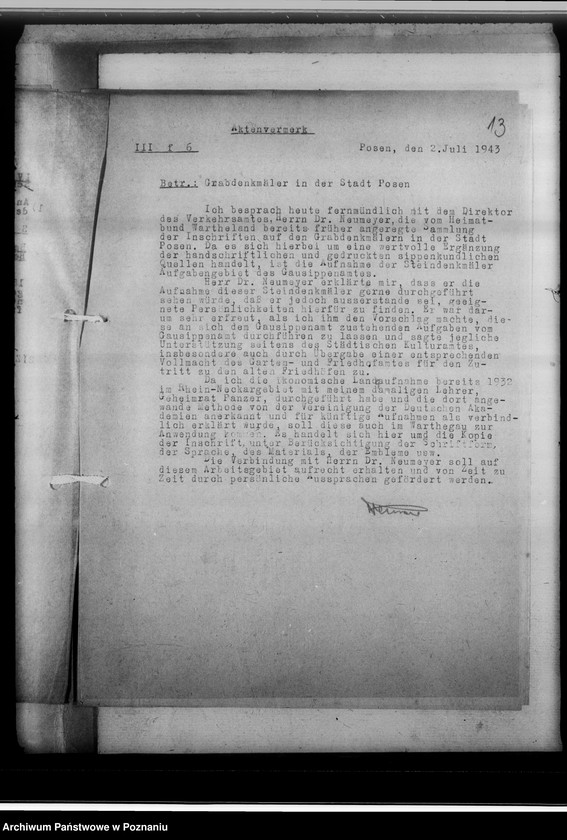 Obraz 17 z jednostki "Steindenkmäler [likwidacja żydowskich cmentarzy]"