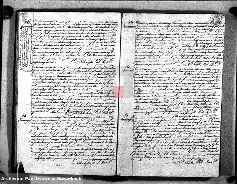 image.from.unit.number "Duplikat Akt Urodzonych, Zaślubionych i Umarłych Parafii Krasnopolskiej 1849 roku."
