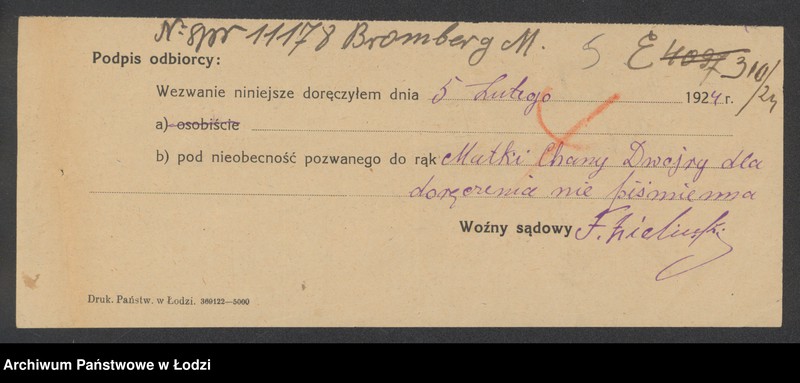 Obraz 7 z jednostki "Majlech Bromberg- drobny handel skórą"