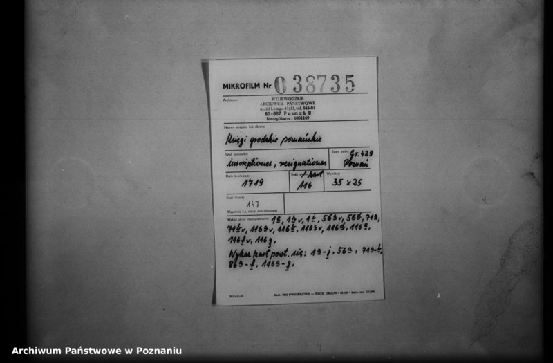 Obraz 2 z jednostki "Inscriptiones, resignationes [protocollon]"