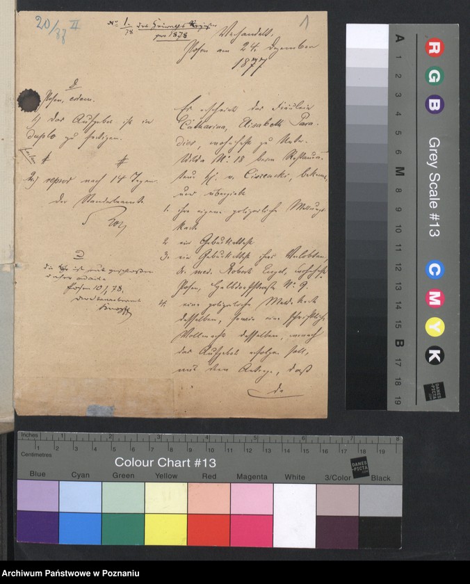 Obraz 3 z jednostki "Acta betreffend die Schrieftstücke nur §§ 28 bis 38,43,45 bis 50,55,65 und 66 der Reichsgesetz vom 6 Januar 1875 zum Heiraths -Register"