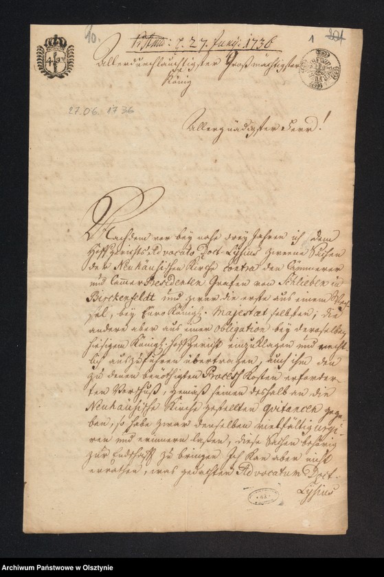 image.from.unit.number "[Spór Kościoła w Romnowie/Neuhausen z Grafem von Schlieben o dług]"