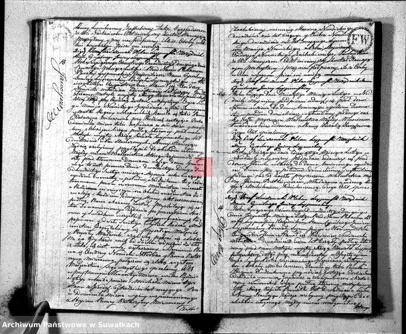 Obraz 16 z jednostki "Księga Aktów Małżeństwa Gminy Leypuńskiej od 1-o Stycznia z Roku 1822"